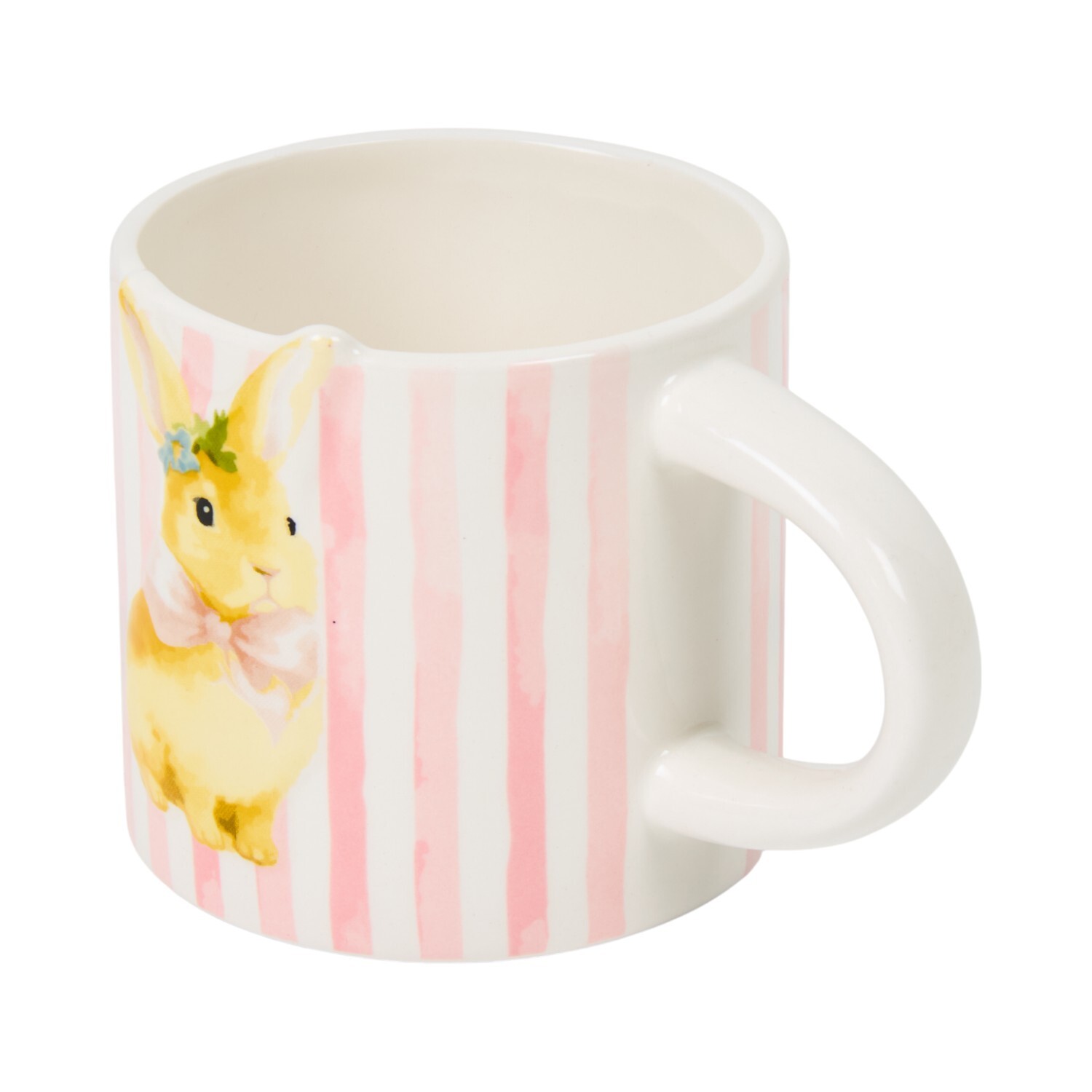 Bunny Striped Mug White Image 3