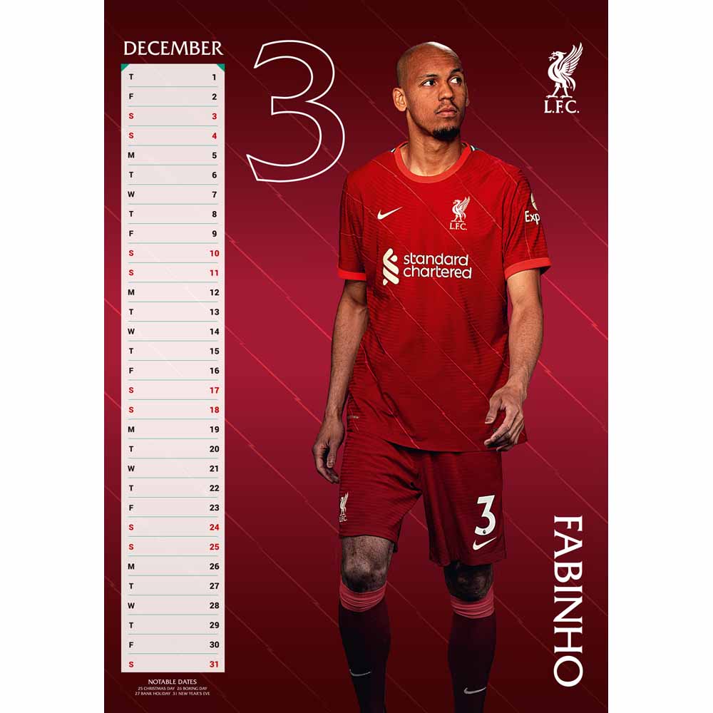 Liverpool FC 2022 A3 Calendar Image 4