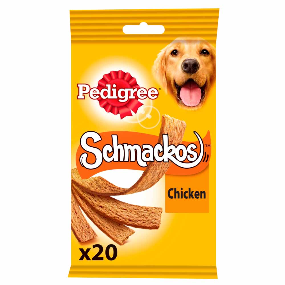 Pedigree 20 pack Schmackos with Chicken Dog Treats Image 1