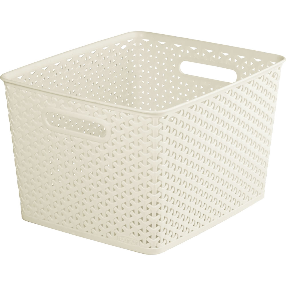 Curver 18L Cream Basket Image 1