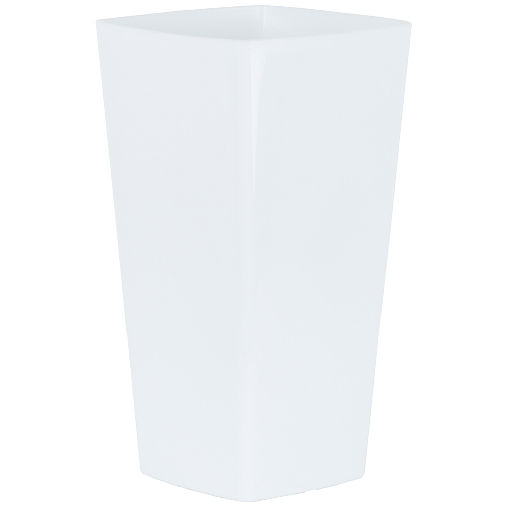 Wham Studio Ice White Tall Square Plastic Planter 16cm 3 Pack Image 4