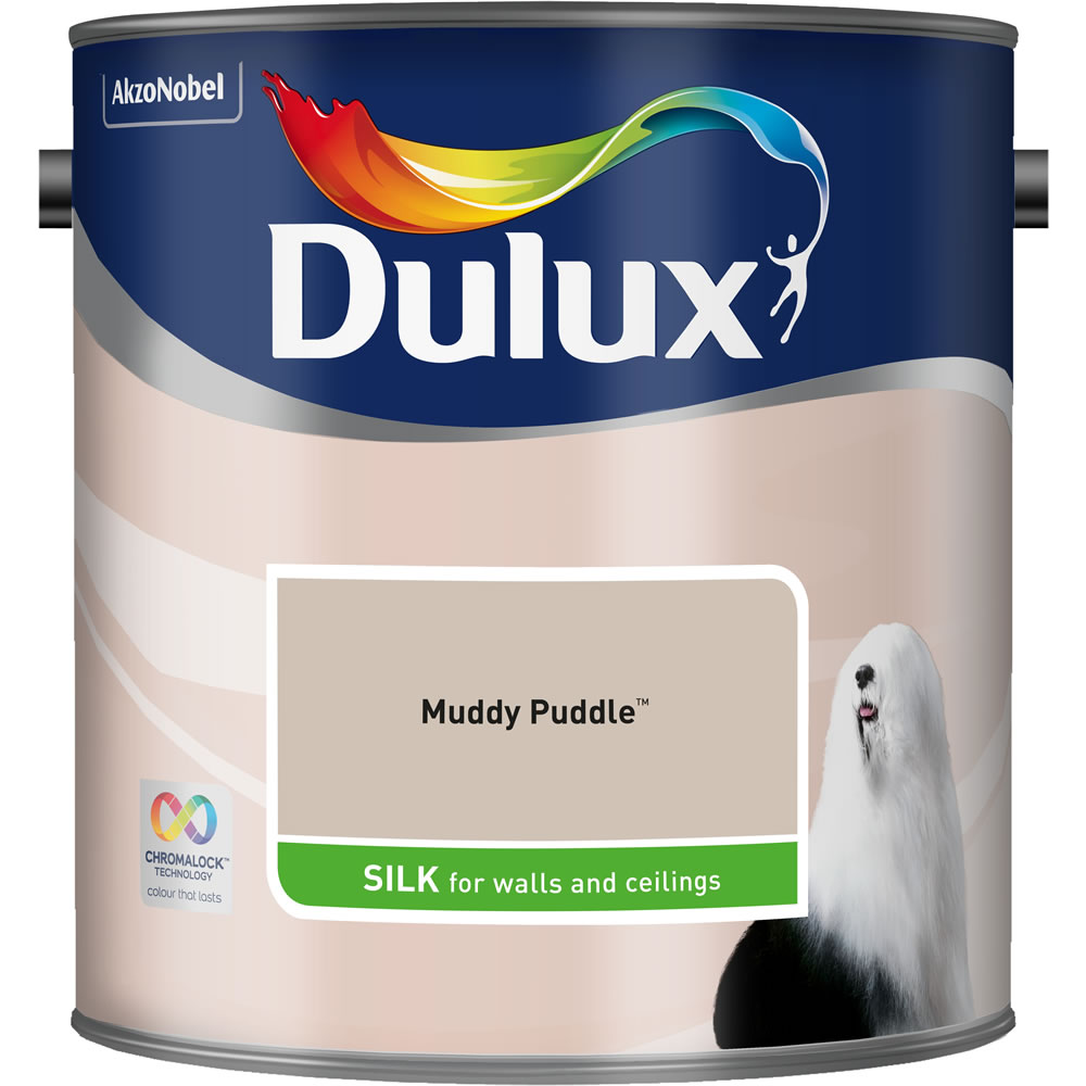 Dulux Muddy Puddle Silk Emulsion Paint 2.5L Image 1