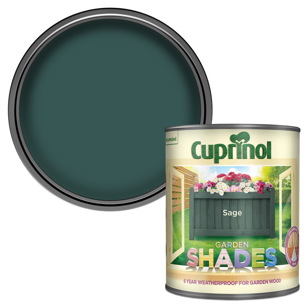 Cuprinol Garden Shades Sage Exterior Paint 1L Image 1