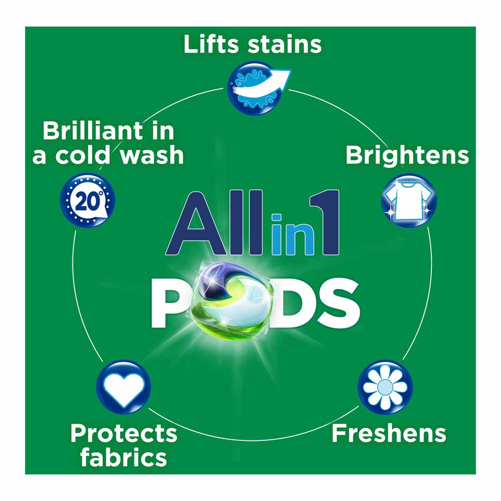 Ariel Original All-in-1 Pods Washing Liquid Capsules 57 Washes Image 2