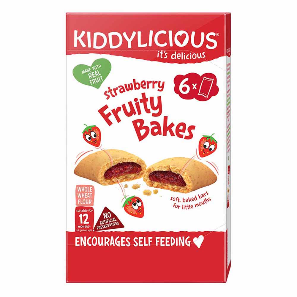 Kiddylicious Strawberry Fruity Bakes 6 x 132g Image 3