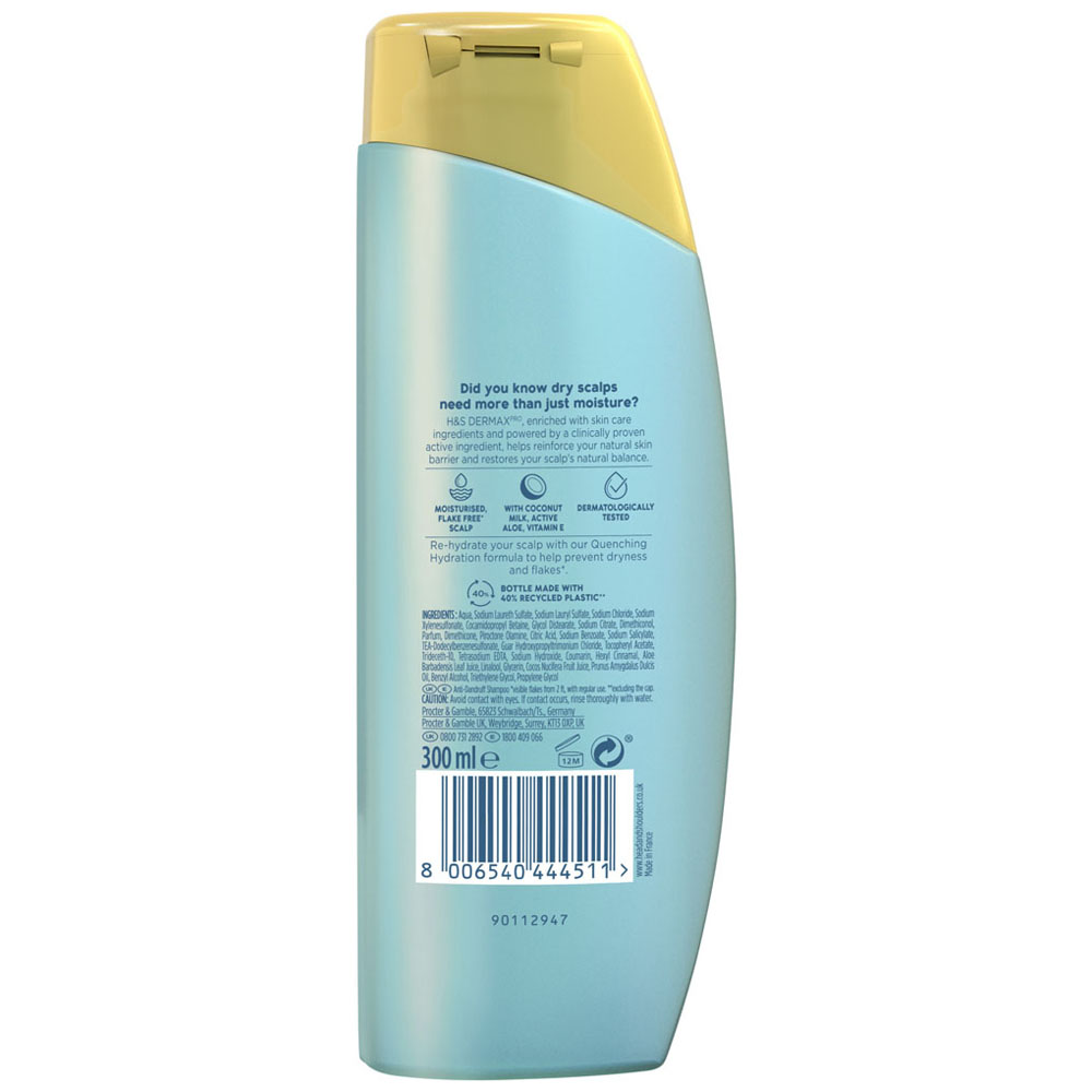 Head and Shoulders Dermaxpro Hydrating Anti-Dandruff Shampoo 300ml Image 2
