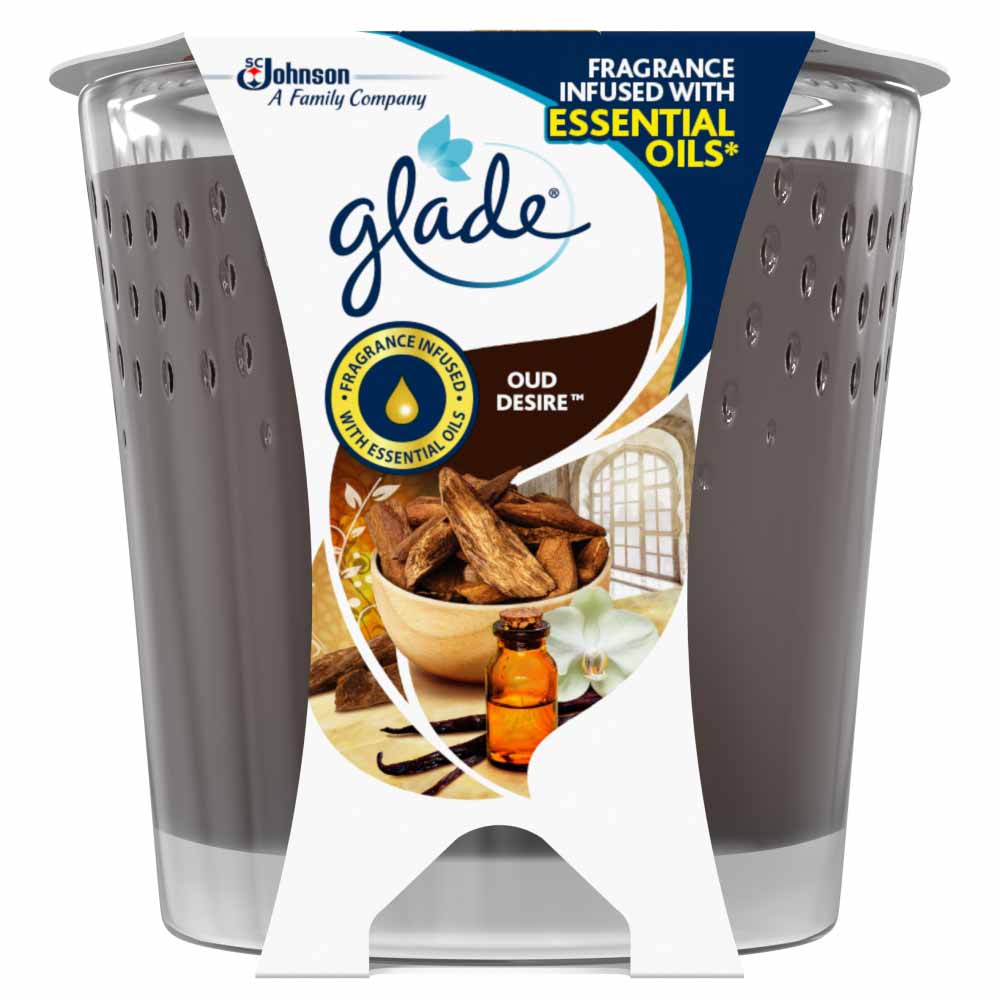 Glade Candle Oud Desire Air Freshener 129g Wilko