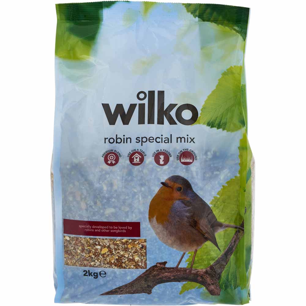 Wilko Wild Bird Robin Special Seed Mix 2kg Image 1