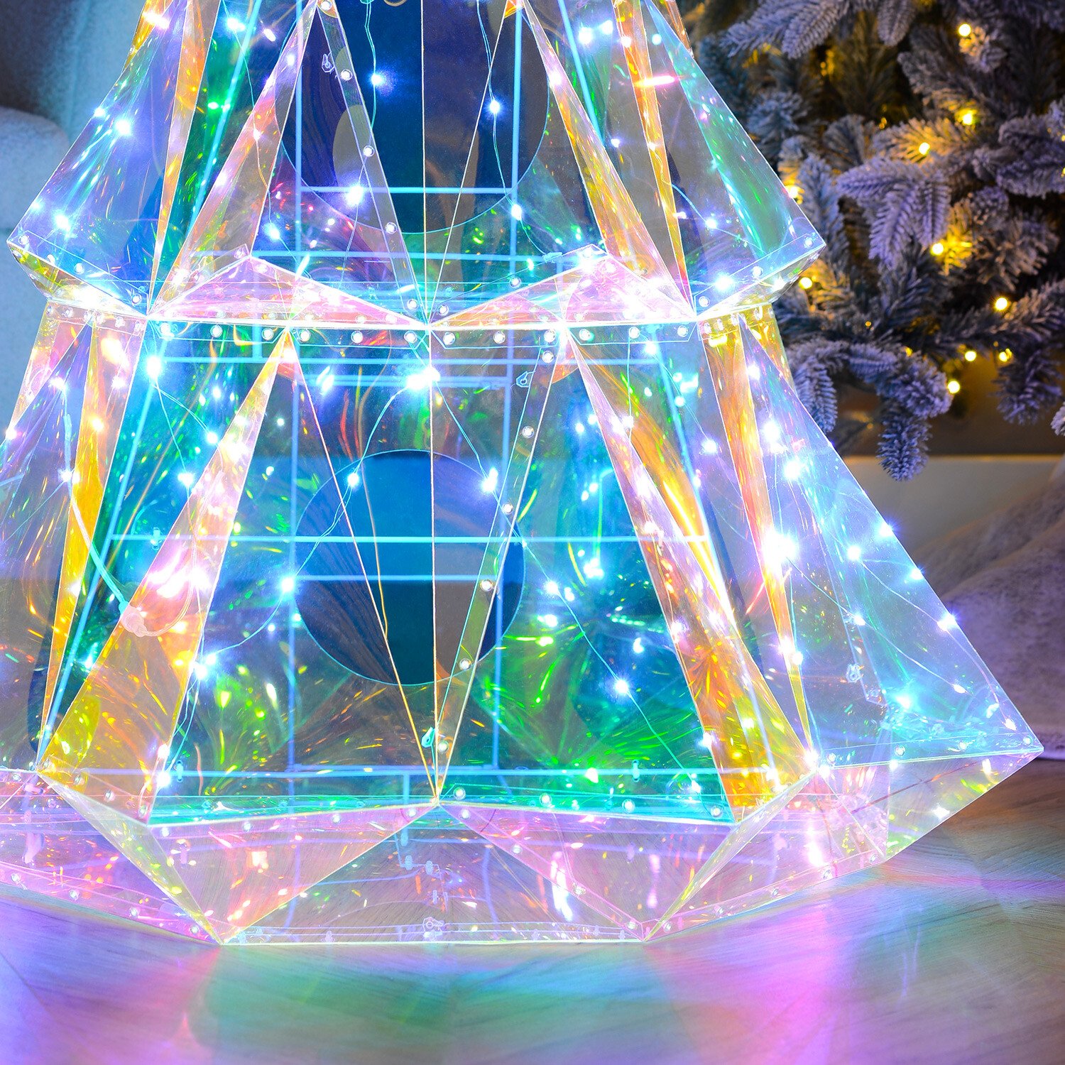 Iridescent LED Half Tree Image 4