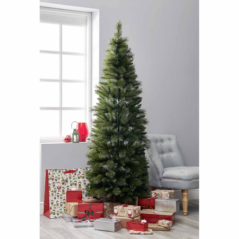 Wilko 6ft Pop Up Pre-Lit Christmas Tree Image 1