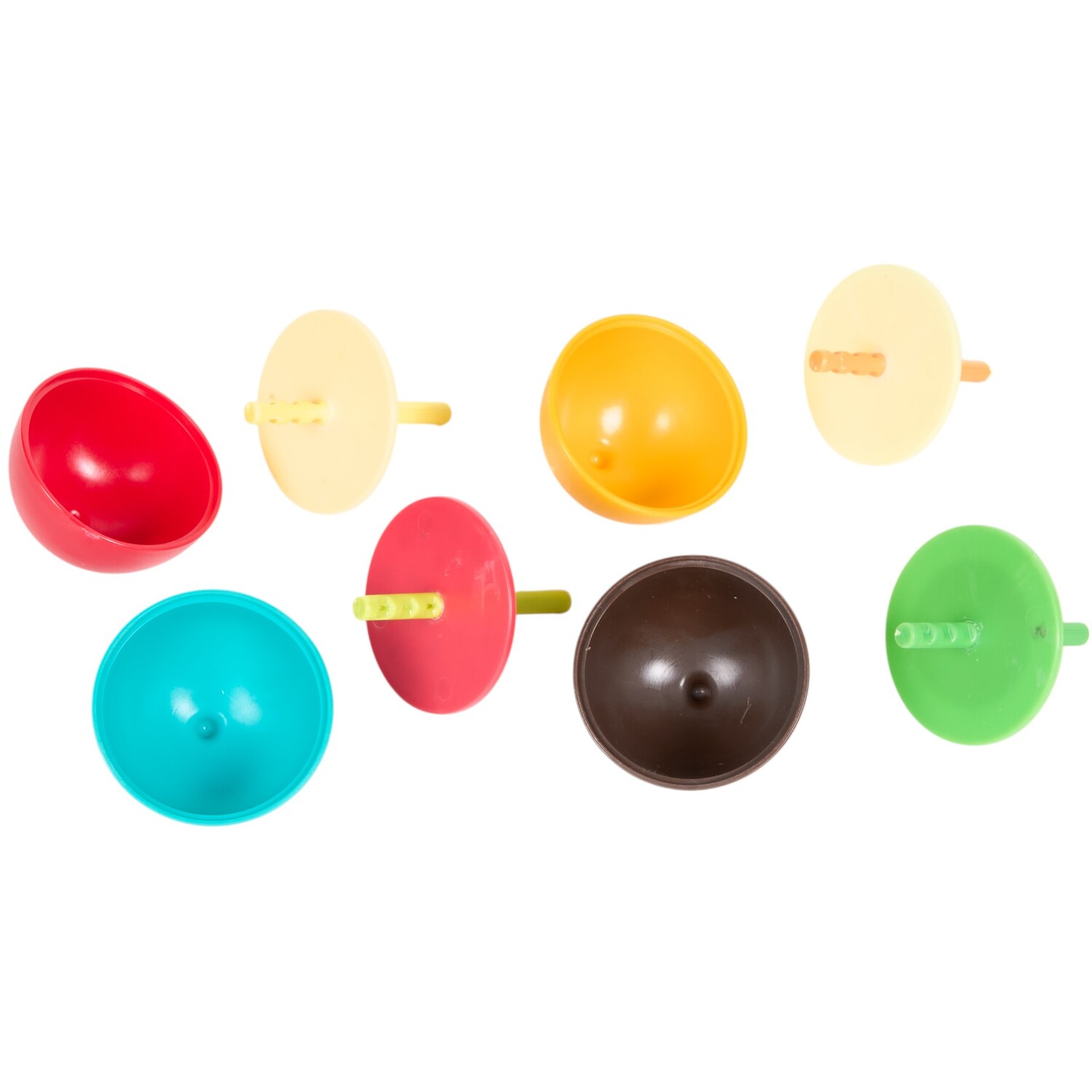 Pack of 4 Fruit Shape Ice Lolly Moulds Multicolour Image 2