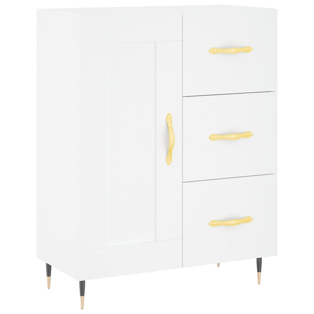 vidaXL 3 Door 3 Drawer White Highboard Image 7