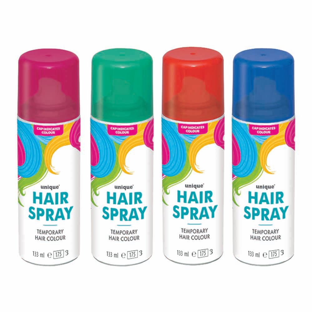 Single Unique Neon Hair Spray in Assorted styles Image 1