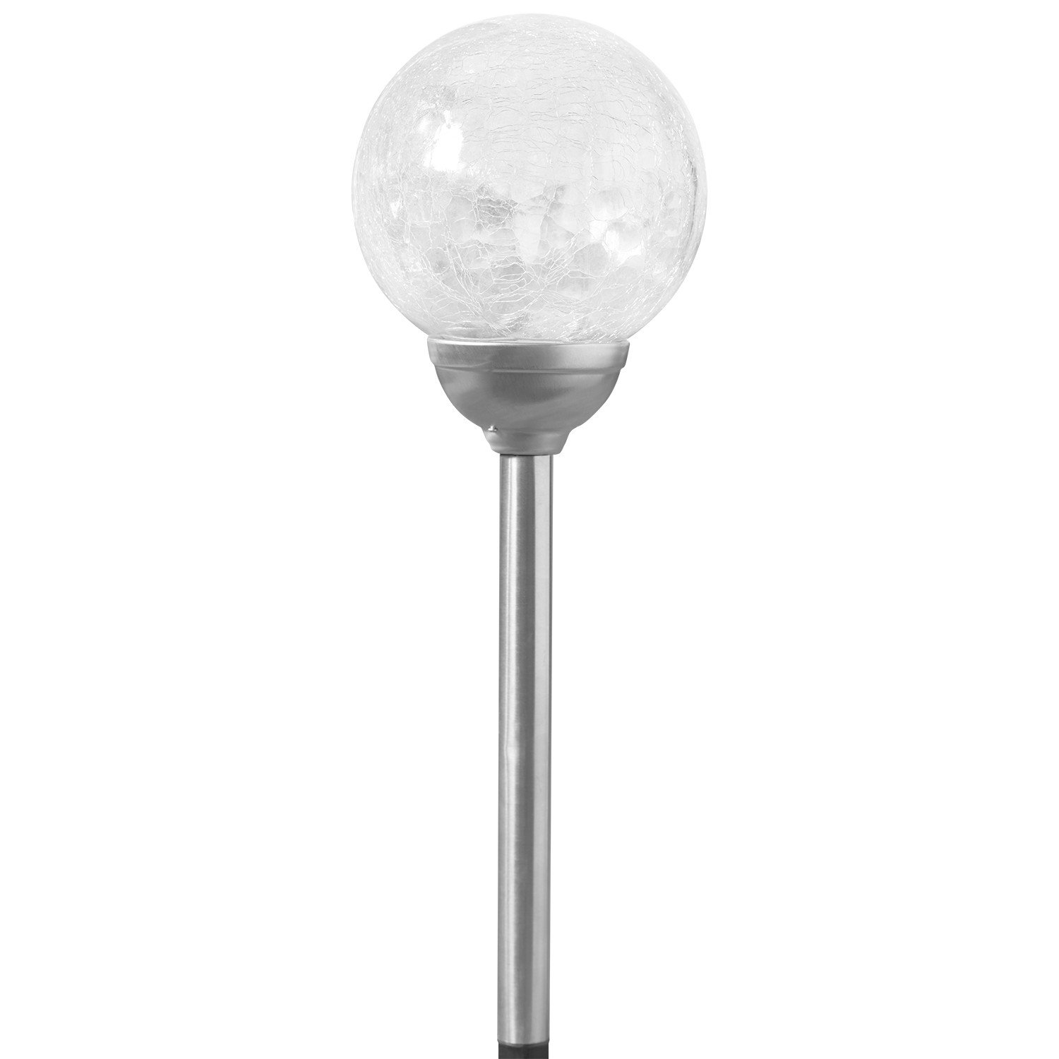Xl Iridescent Crackle Ball Solar Light Image 5