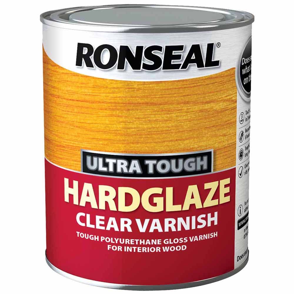 Ronseal Ultra Tough Hardglaze Clear Gloss Varnish 750ml Image 2