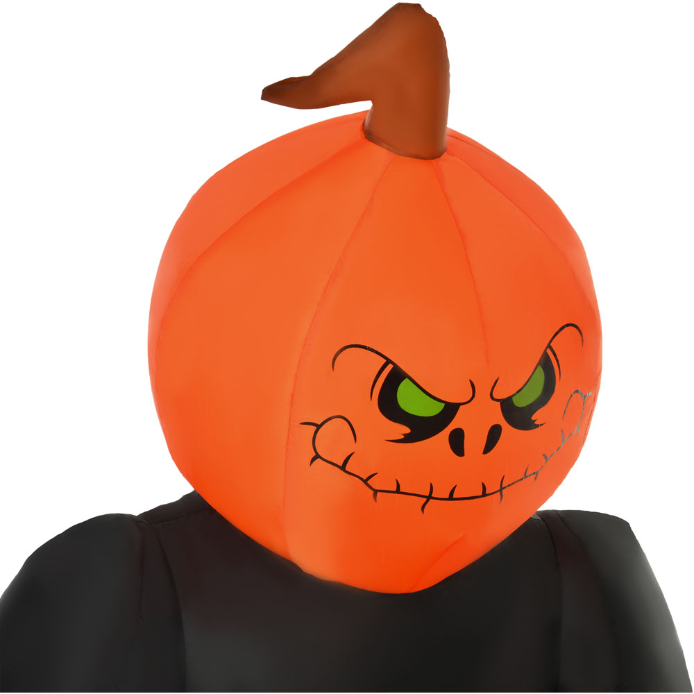 HOMCOM Halloween Inflatable Pumpkin Man 7ft Image 3