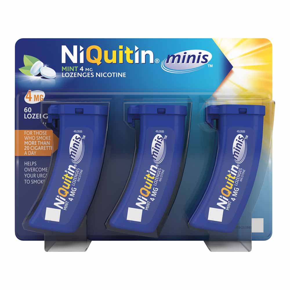 NiQuitin Minimint 4mg 60 Pack  - wilko