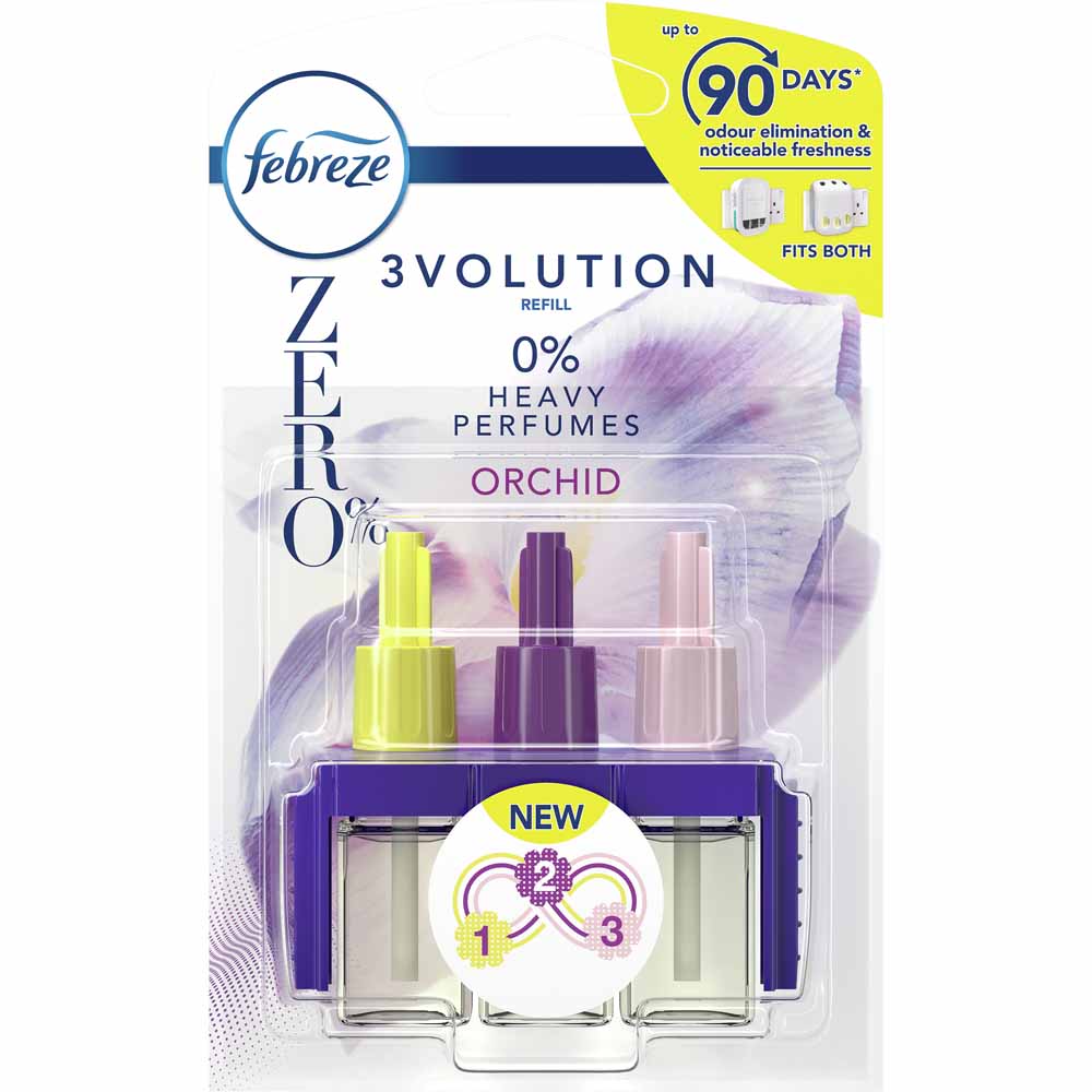 Febreze 3volution Orchid ZERO Refill Air Freshener 20ml Wilko