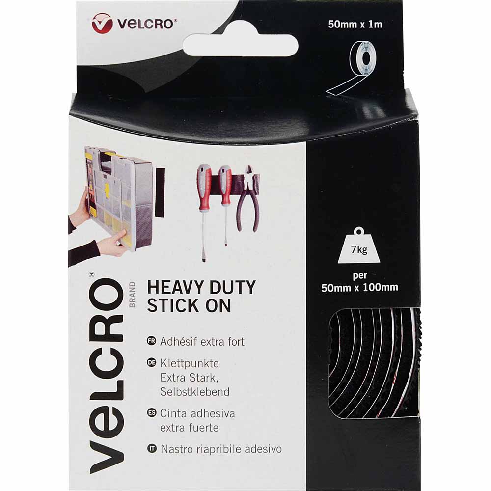 Velcro Heavy Duty Hook and Loop 1m  - wilko