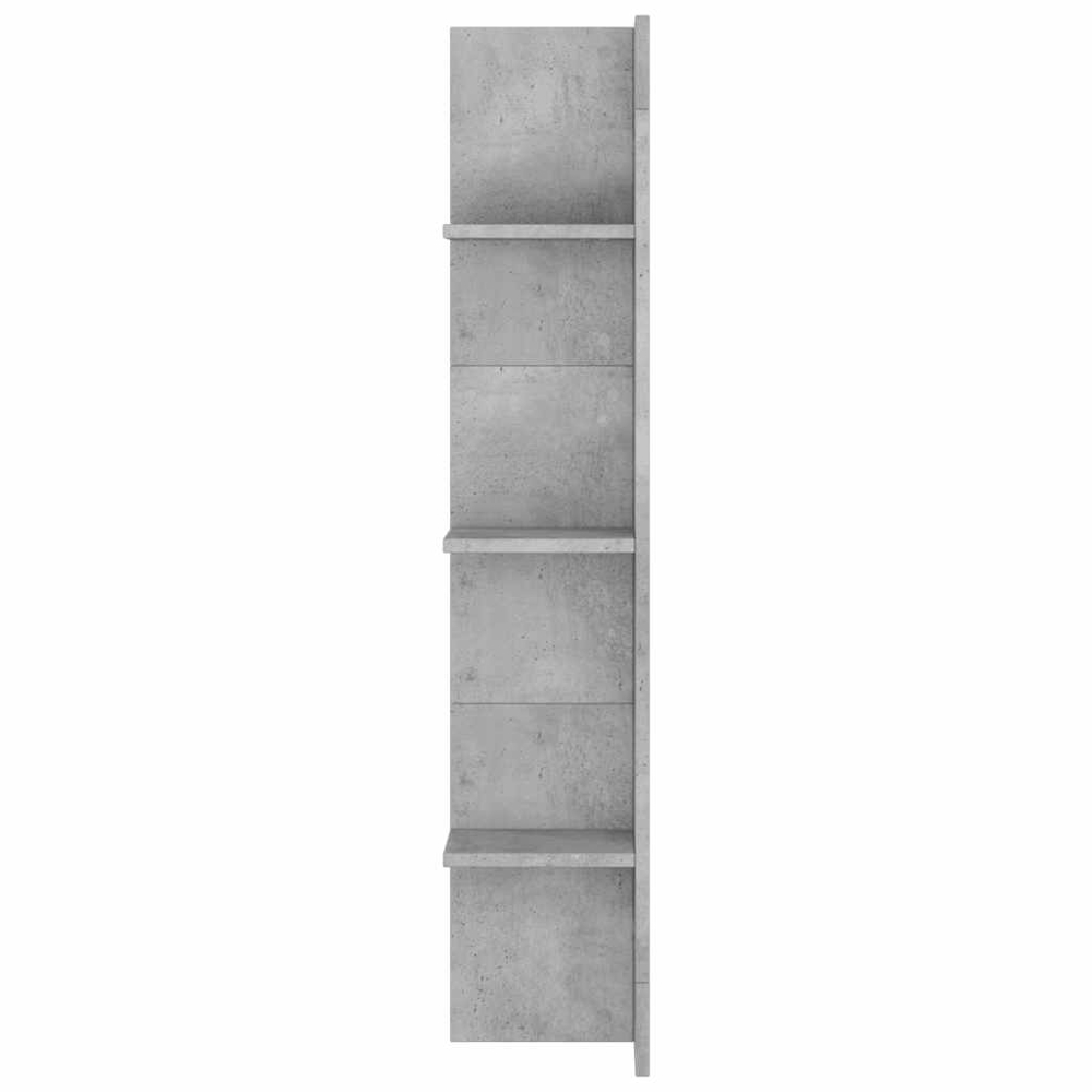 vidaXL 9 Shelf Concrete Grey Wall Mounted TV Cabinet Image 5