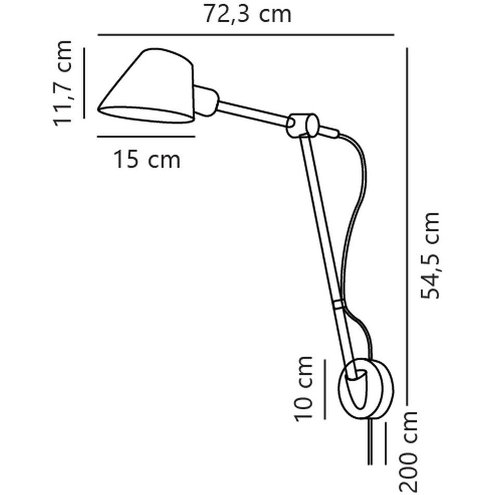 Nordlux Stay Long Black Flexible Wall Light Image 5
