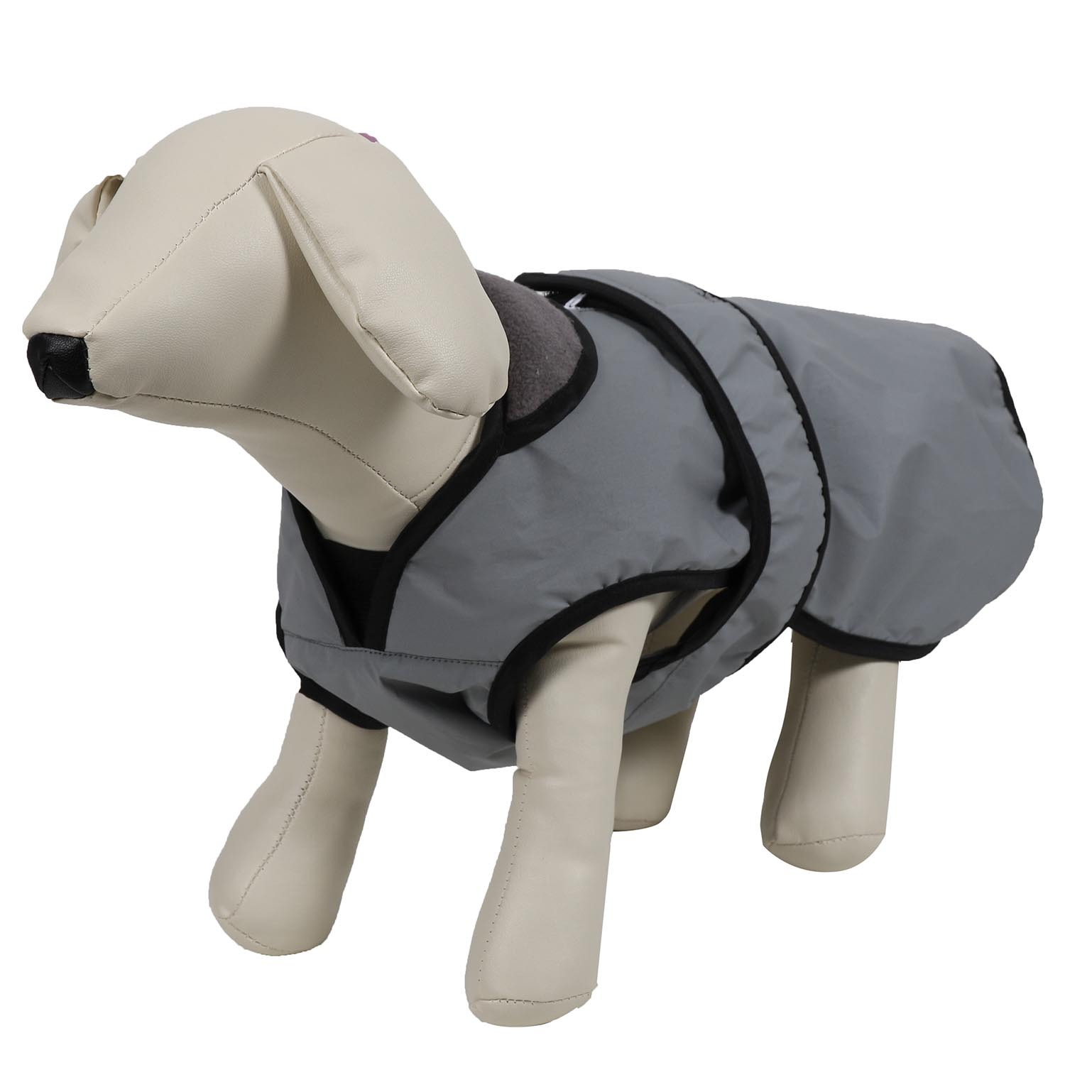 Reflective Chest Guard Dog Coat - Grey / 30cm Image 2