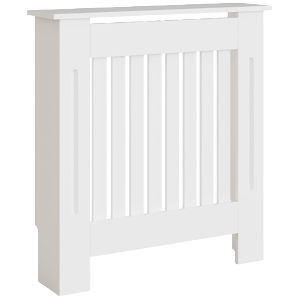 GFW Harrison White Open Slat Radiator Cover Small Image 3