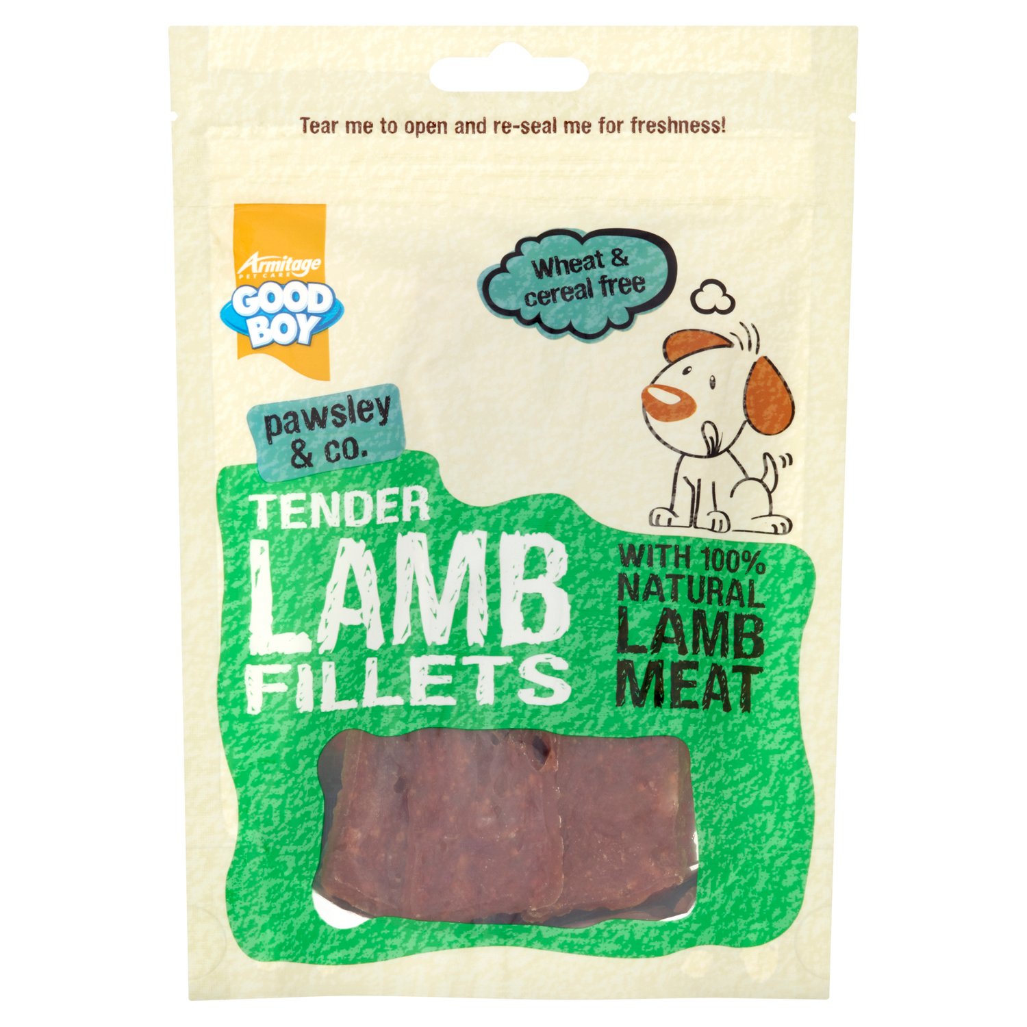 Good Boy Pawsley Tender Lamb Fillets Dog Treat 80g Image