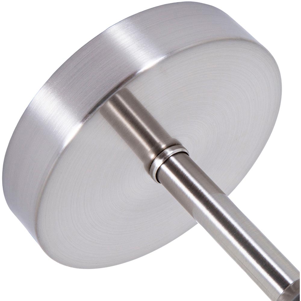 Happy Homewares Brushed Satin Nickel Semi Flush Ceiling Light Fitting Image 4