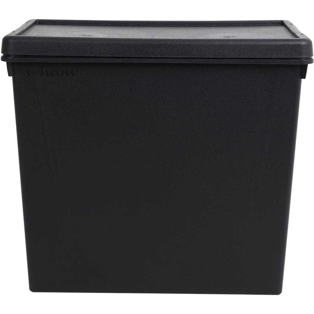 Wham 92L Black Wham Bam Storage Box with Lid 2 Pack Image 5