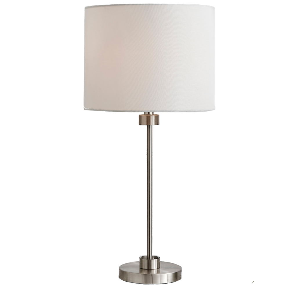 Furniturebox Emerald White and Silver Table Lamp Image 1