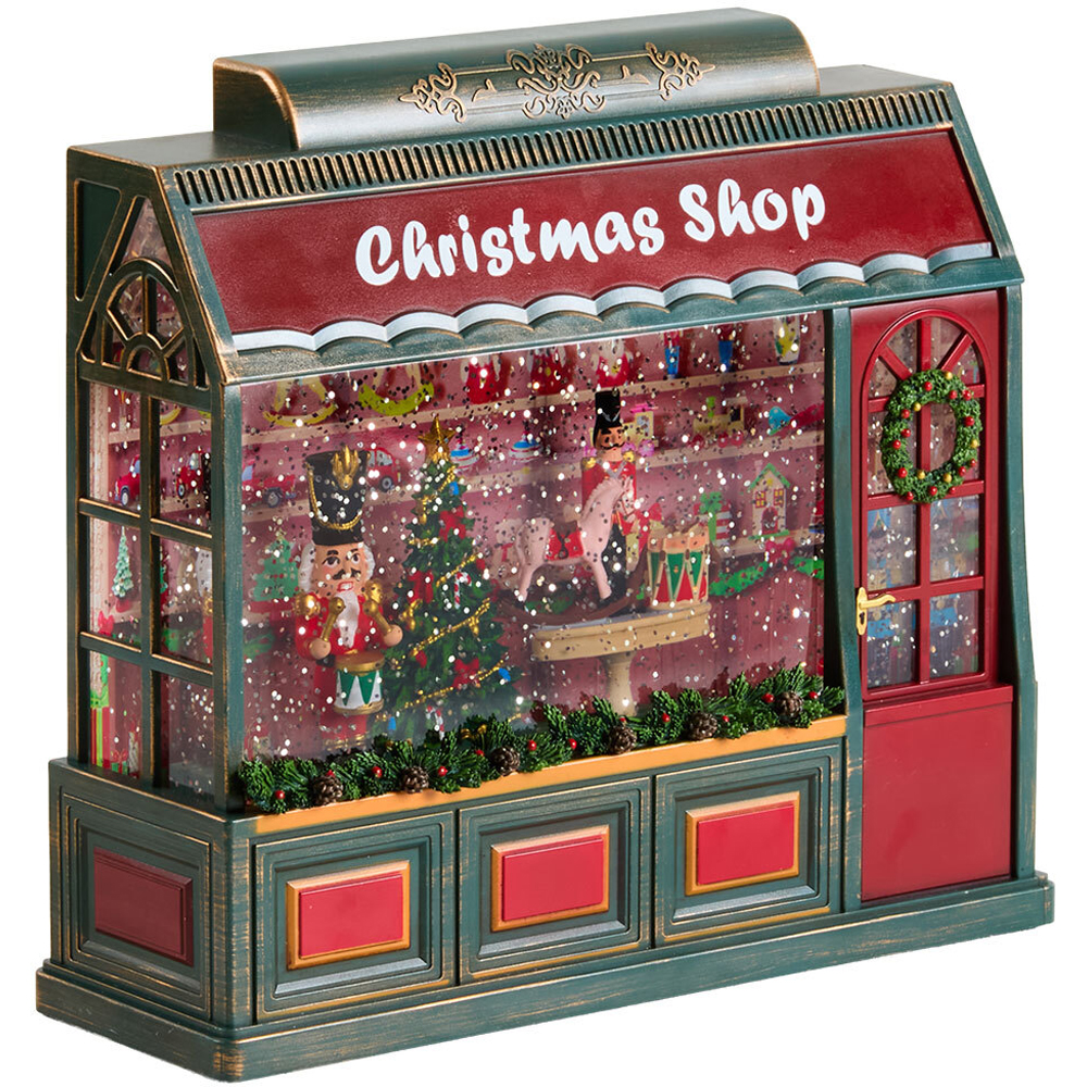 Vintage Christmas Shop Glitter Spinner Image 7