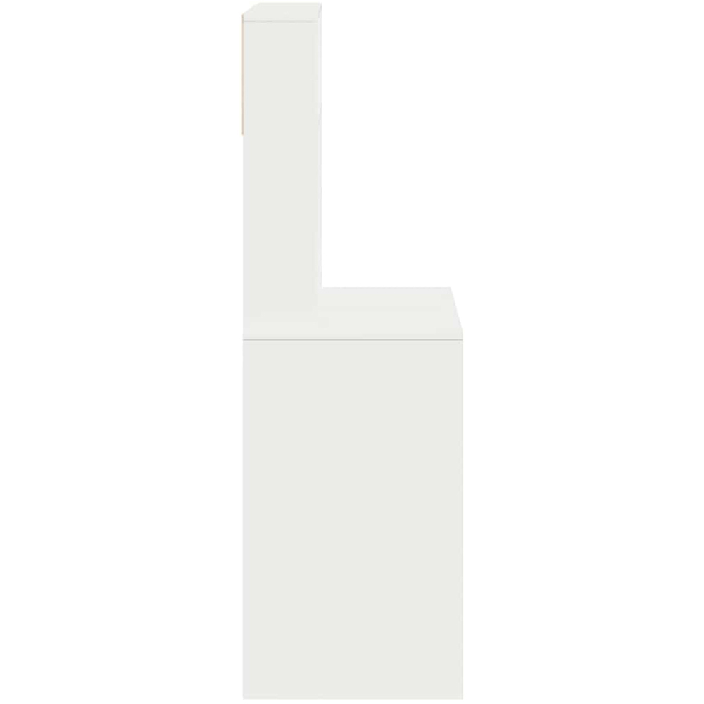 vidaXL 6 Shelf Study Desk White Image 4