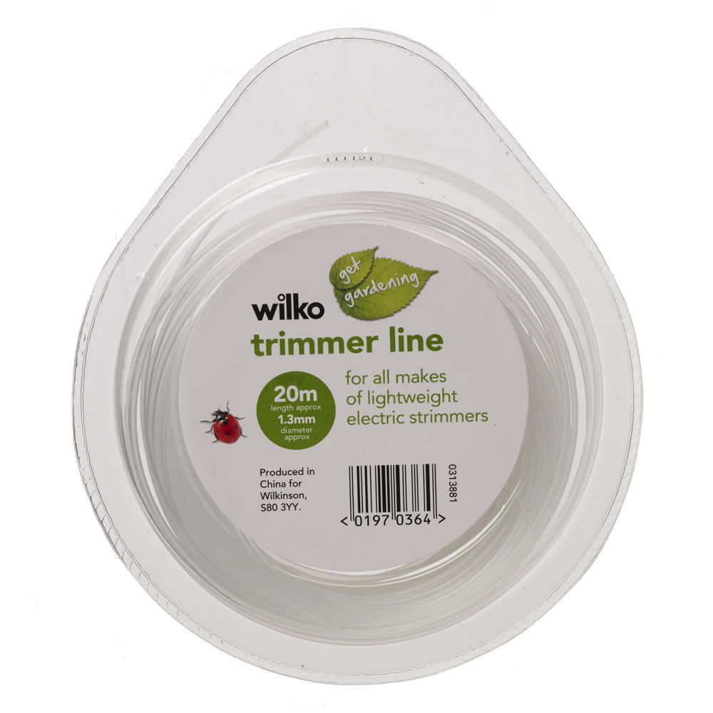 Wilko White Grass Trimmer Line 1.3mm x 20m Image