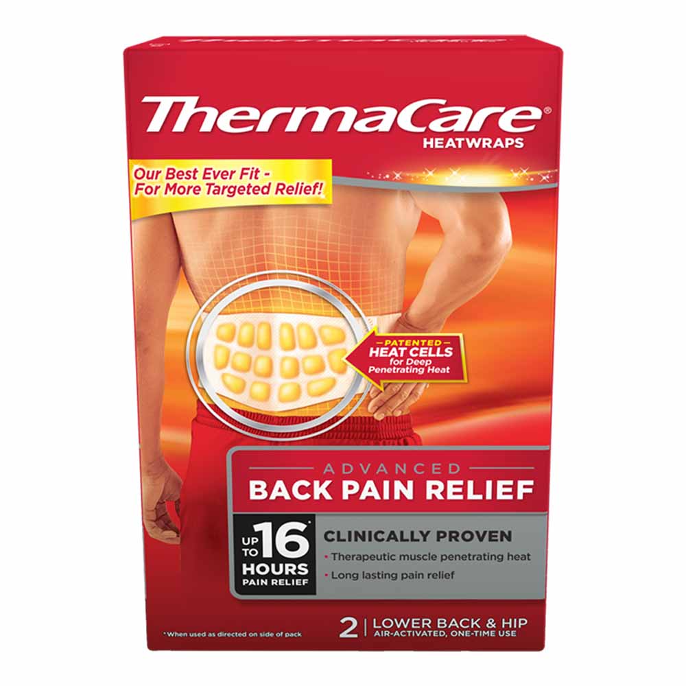 Thermacare Lower Back and Hip Heat Wraps 2 pack Image