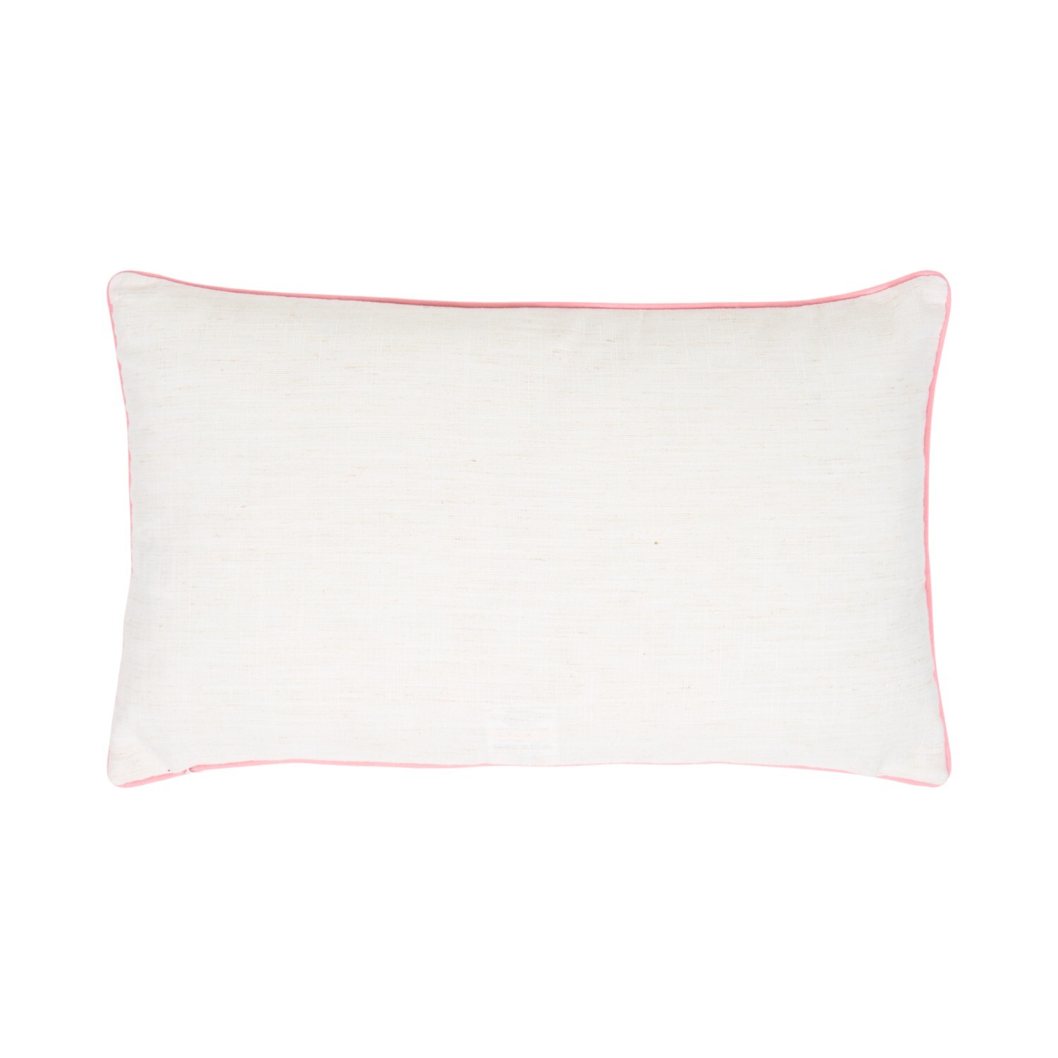 Posie Embroidered Cushion White Image 4