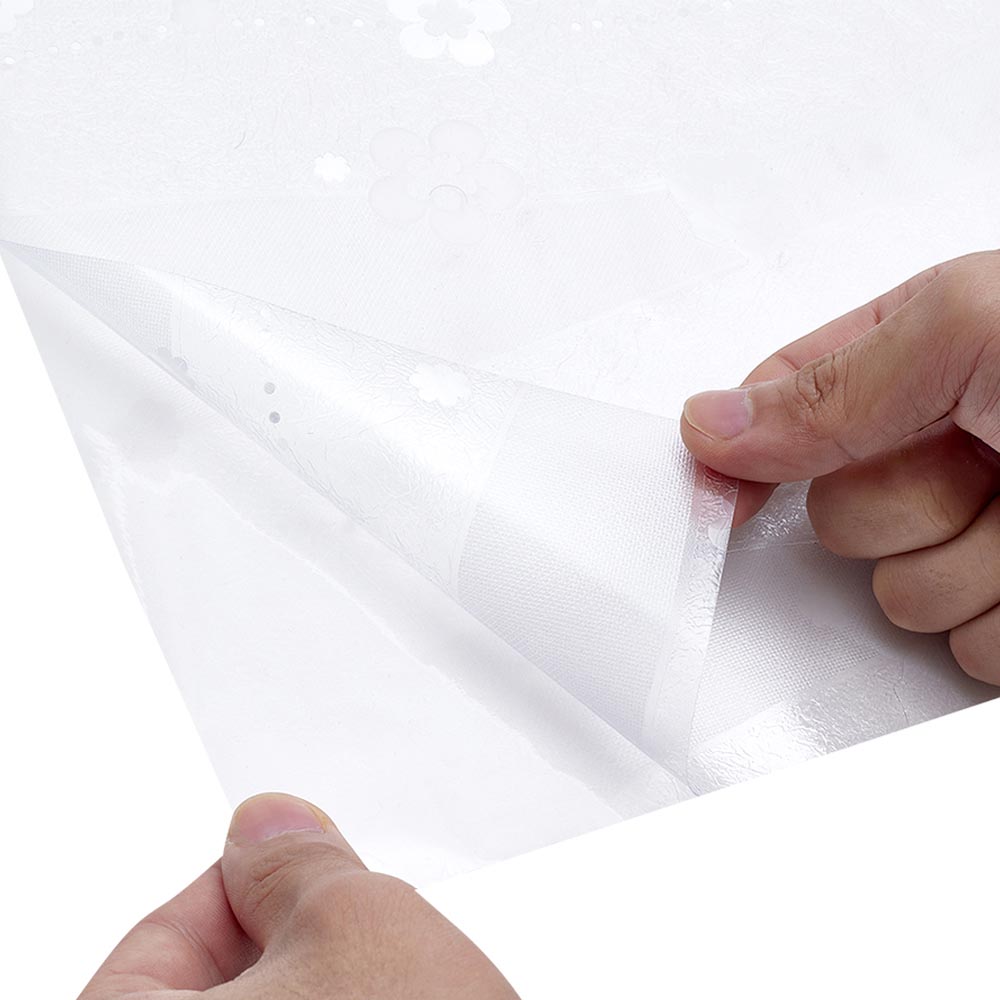 Living and Home PVC Static Cling Window Privacy Film Decals with Classic Floral Design 200 x 90cm Image 4