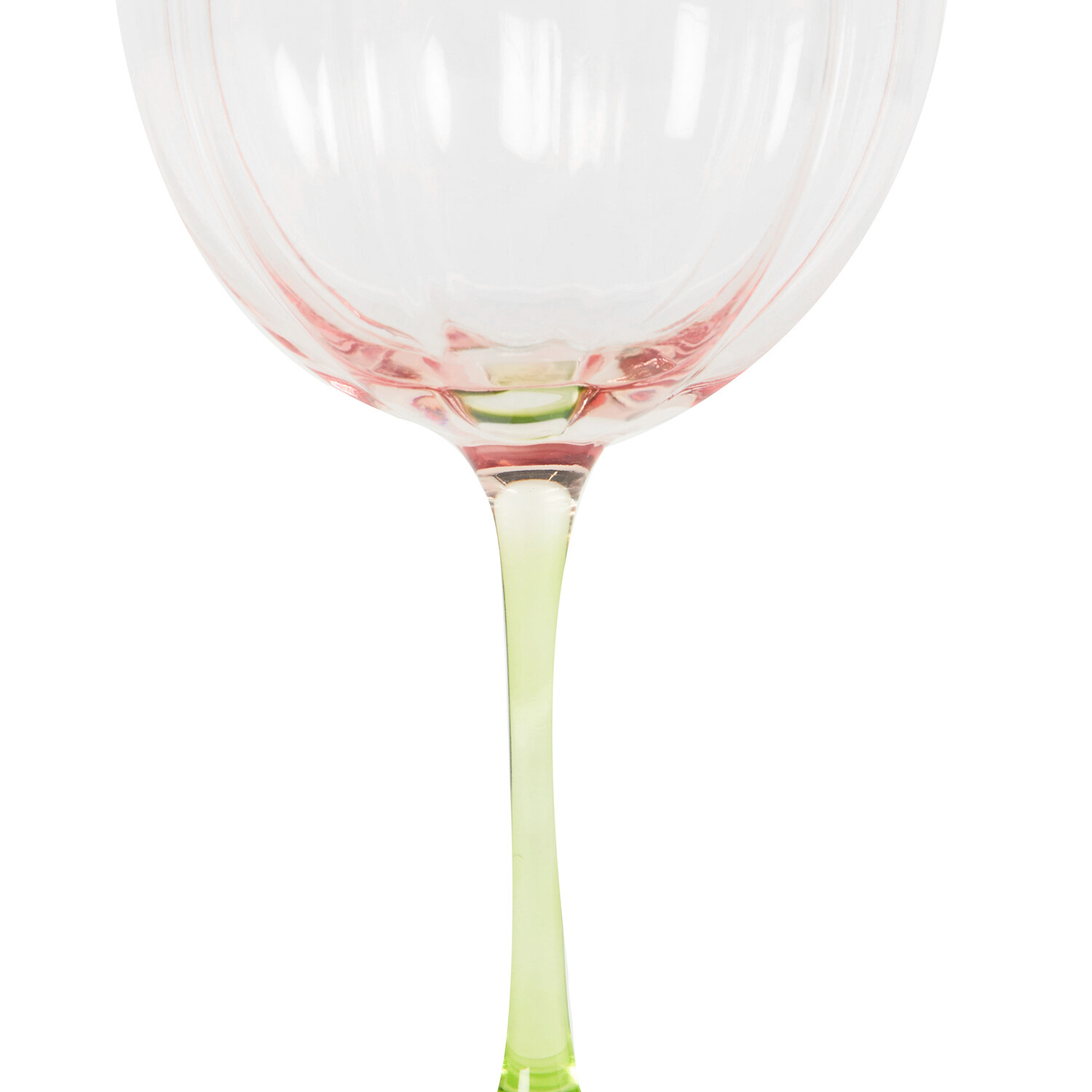 Flower Gin Glass - Pink and Green Image 4