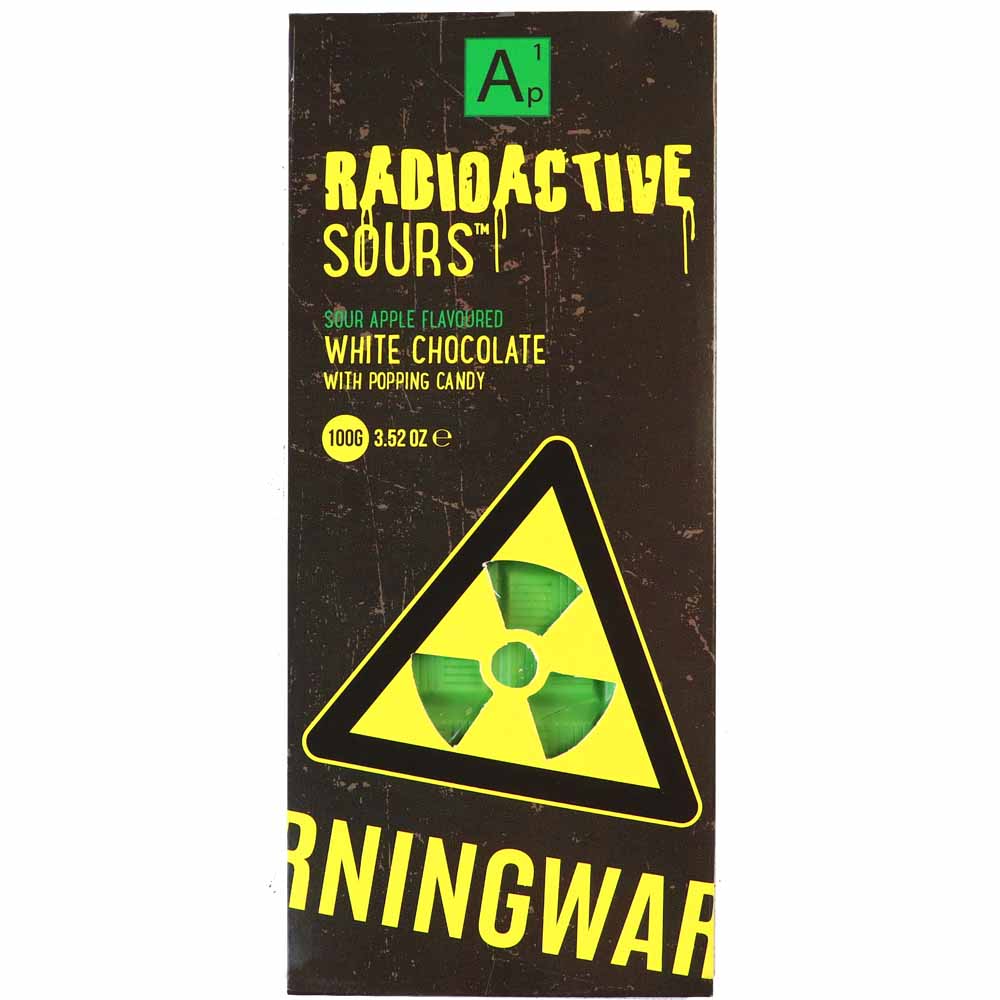 Radioactive Sours Chocolate Bar 80g Image 1