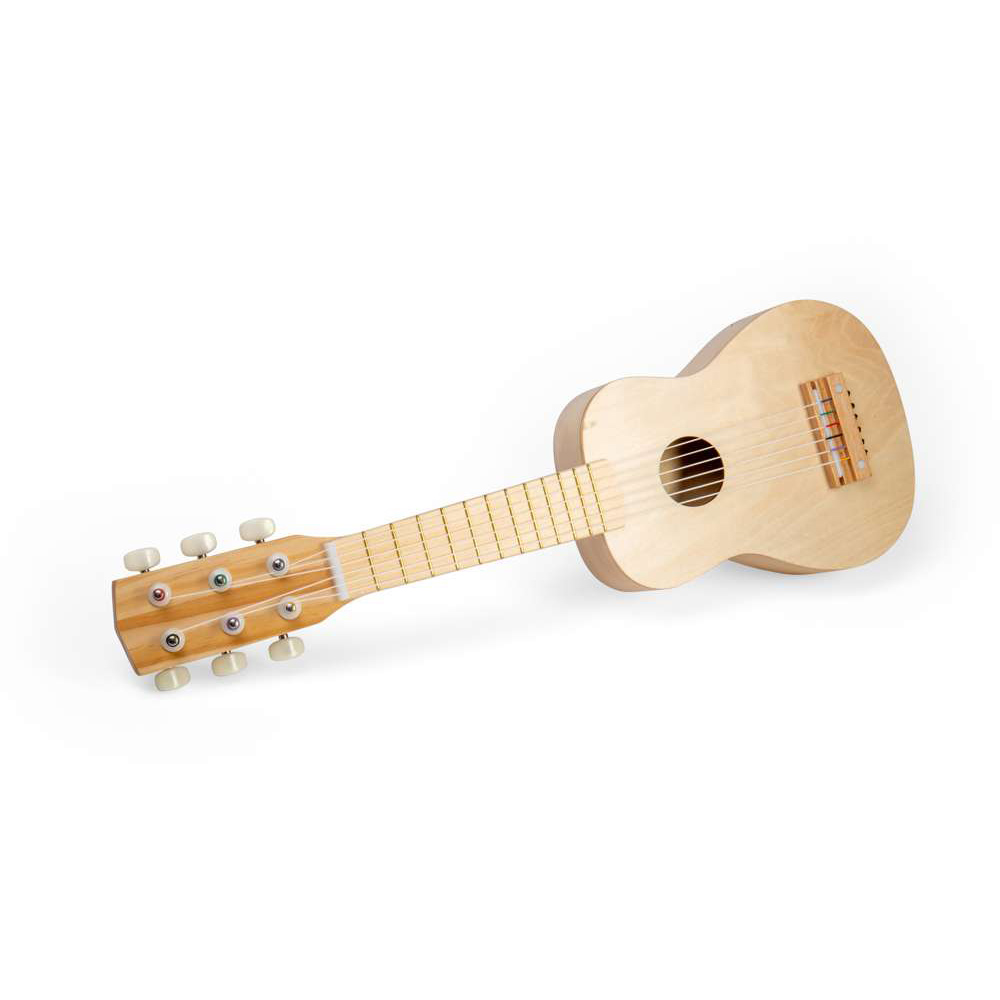 Bigjigs Toys Kids Natural Guitar Musical Toy Image 2