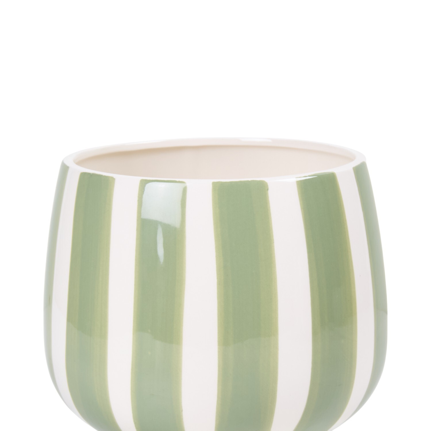 Alma Striped Ceramic Planter Image 5