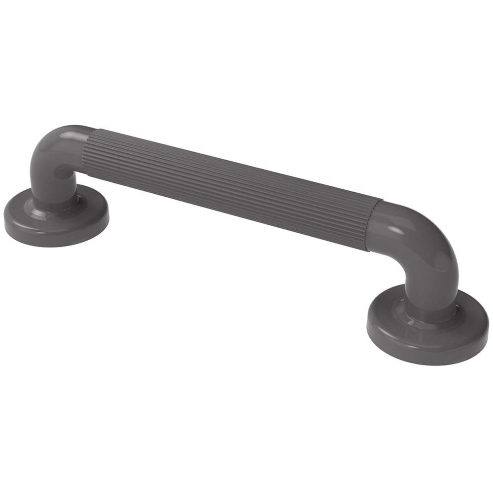 Fitzroy of London RAL 7005 Grey Plastic Fluted Concealed Fixing Grab Rail 36 x 300mm Image 1