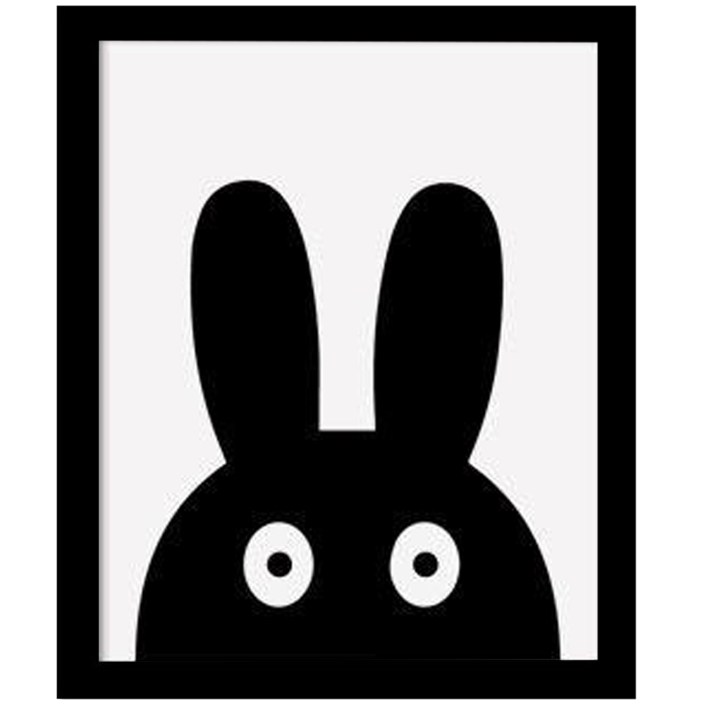 Walplus Black Rabbit Canvas Art Print Image 1