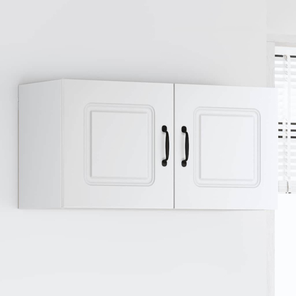 vidaXL Kalmar 2 Door White Wall Kitchen Cabinet Image 1
