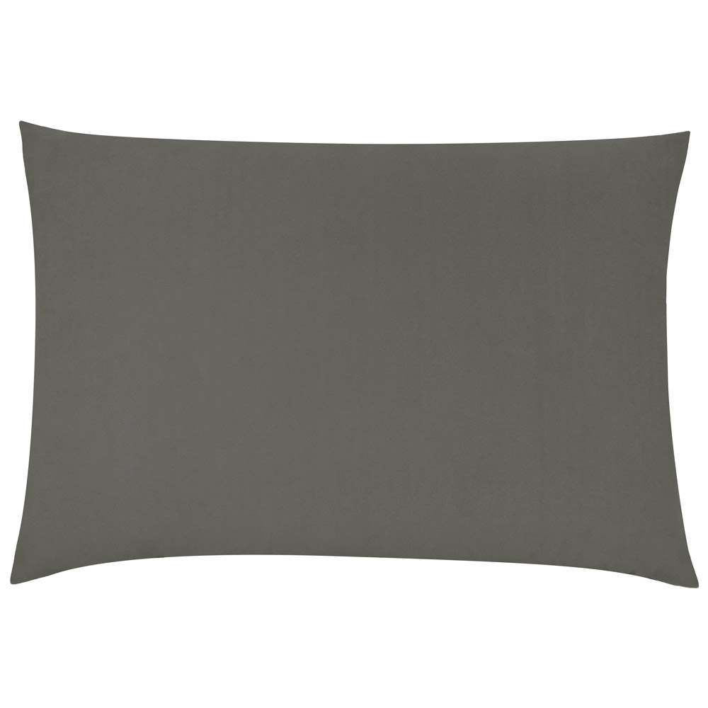 furn. Contra Steel Colour Velvet Cushion Image 1