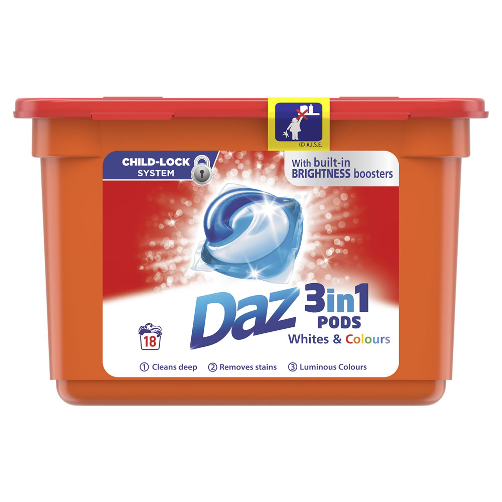 Daz 3in1 Pods Washing Capsules 18pk Image