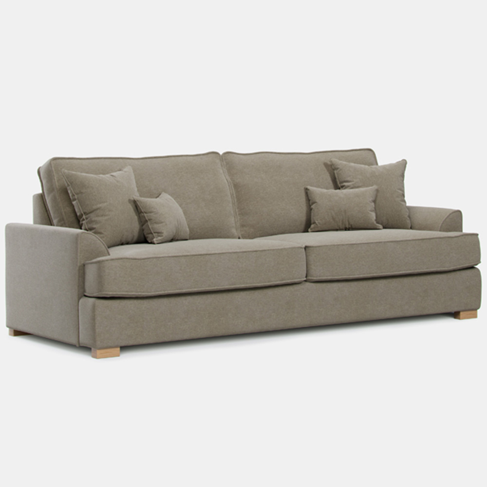Alba City 4 Seater Fossil Fabric Sofa Image 2
