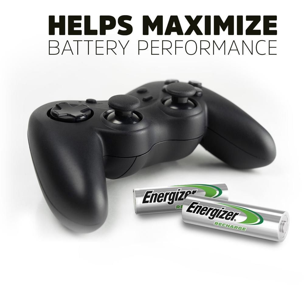 Energizer Recharge NiMH Rechargeable AA and AAA Batteries Base Charger Image 8