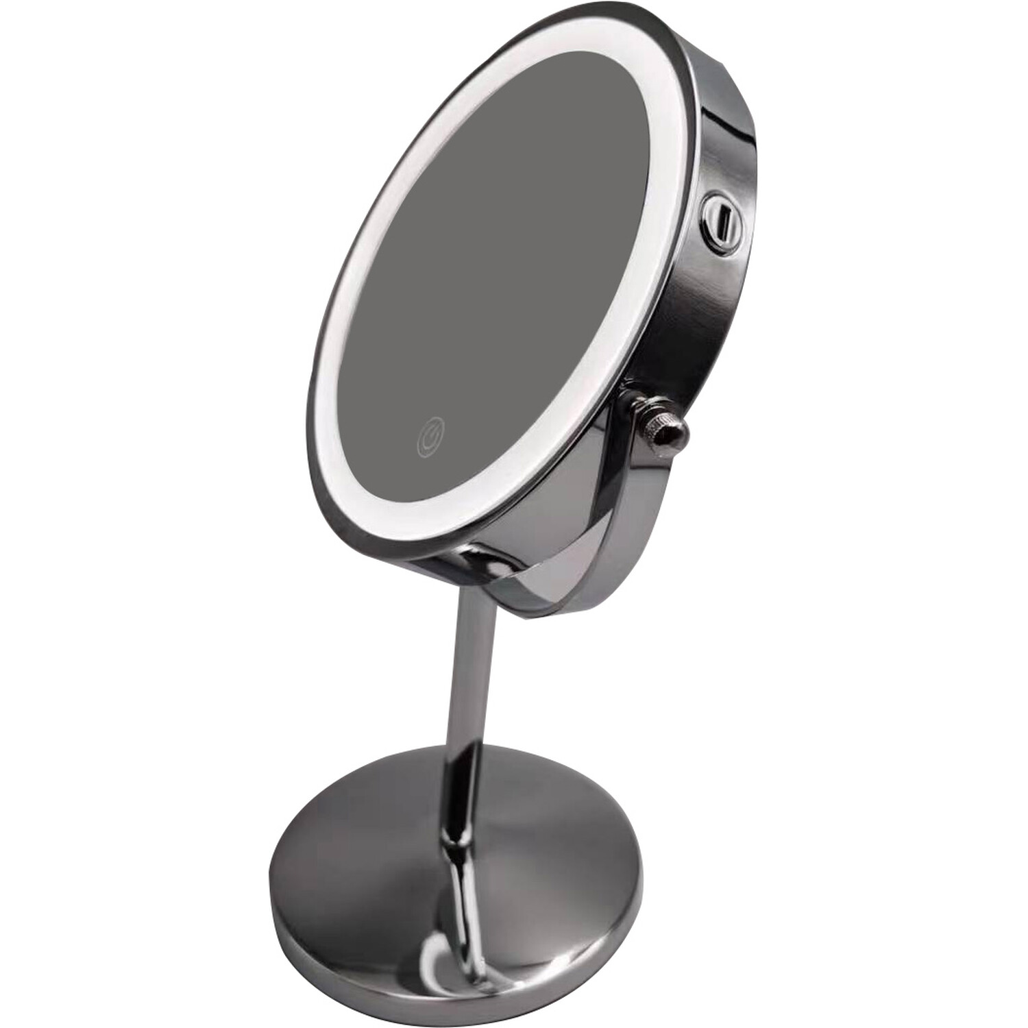 Double Sided LED Vanity Mirror - Silver Image 2