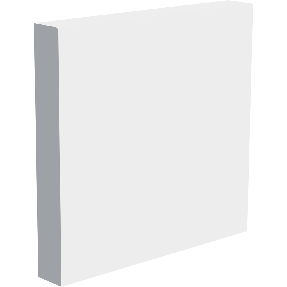 National Skirting White Pencil Round Primed Skirting Board 18mm 120 x 3040mm Image 1